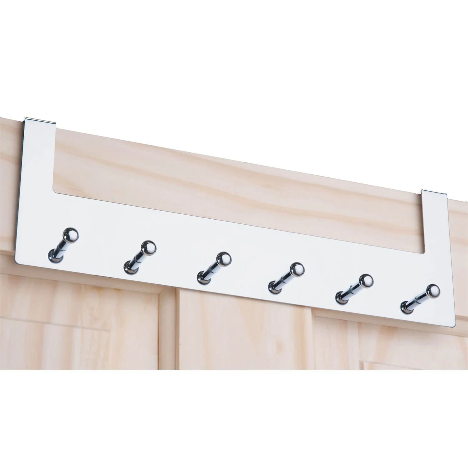 Over the Door Hook Rail - Polished Chrome - 6 Hooks None Over The Door Hook Rail - Polished Chrome - 6 Hooks -Famous Furniture Store 12806958 5154831916073045