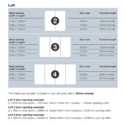 Loft Sliding Wardrobe Door Arctic White Glass With Silver Frame (W)610mm 3 Loft Sliding Wardrobe Door Arctic White Glass With Silver Frame (W)610mm -Famous Furniture Store 12807143 1555036624106285