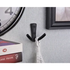 Modern Twin Hook - Matt Black -Famous Furniture Store 12808138 2794995164895237