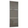Linear Sliding Wardrobe Door 3 Panel Cappuccino Glass With Silver Frame (W)610mm