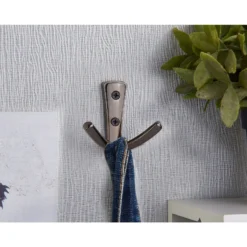 Modern Twin Hook - Black Nickel -Famous Furniture Store 12817379 2504995165173088