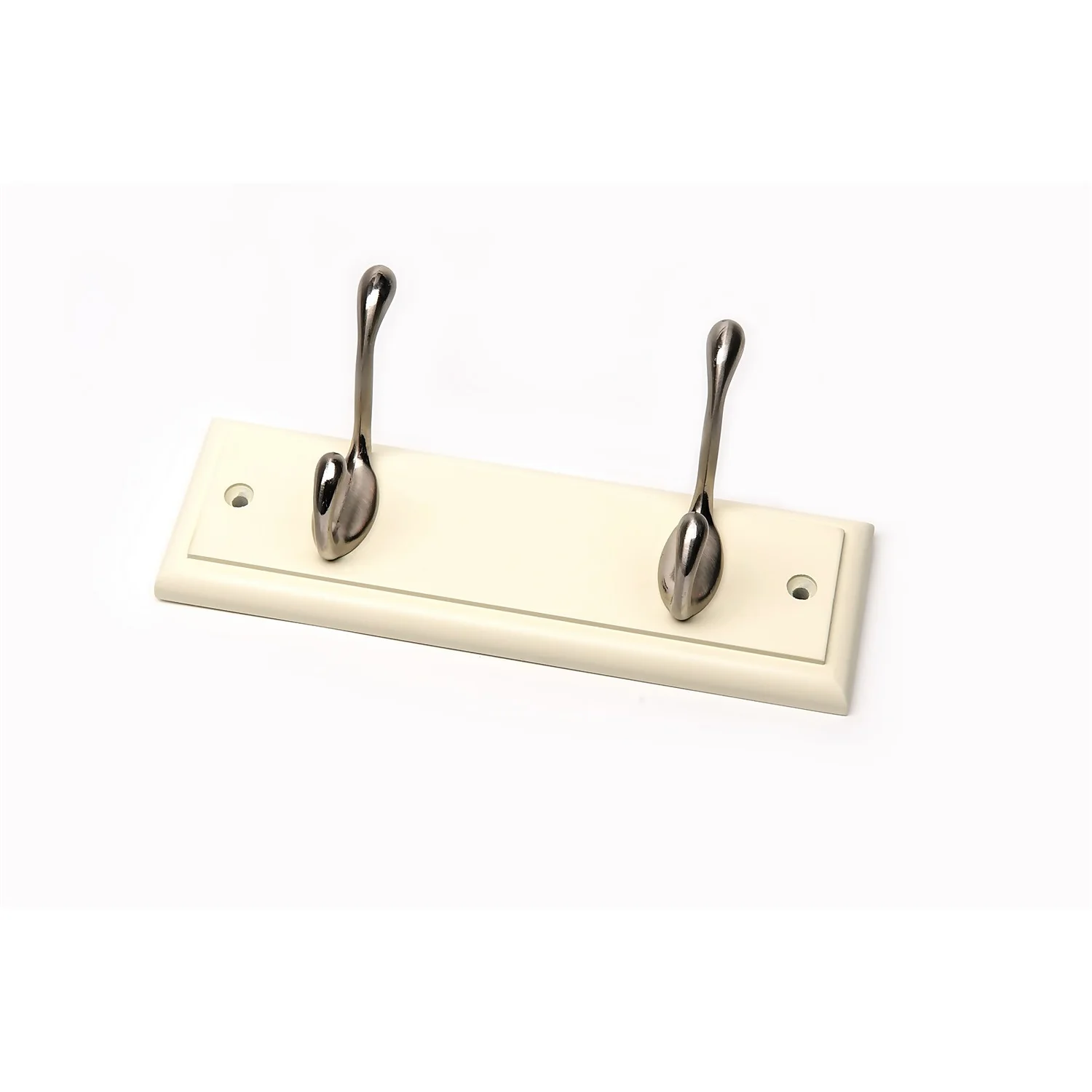2 Coat Satin Nickel Hooks on Cream Stepped Board 2 Coat Satin Nickel Hooks On Cream Stepped Board -Famous Furniture Store 12821284 1514845727449438
