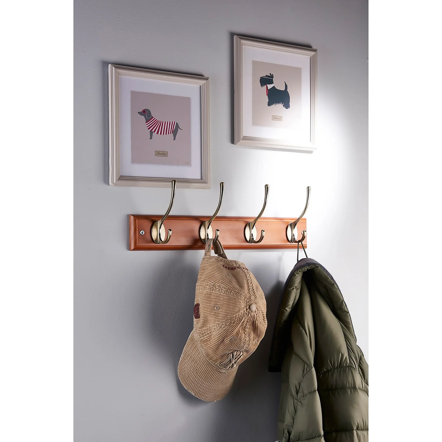 Beech Victorian Hook Rail - Antique Brass - 4 Hooks None Beech Victorian Hook Rail - Antique Brass - 4 Hooks -Famous Furniture Store 12832351 1434846153938369