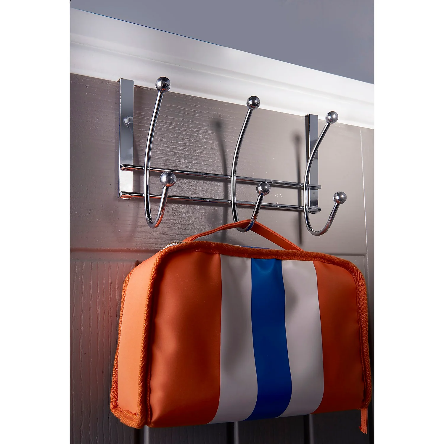 Hat and Coat Over the Door Hanger - Chrome Plated - 3 Hooks None Hat And Coat Over The Door Hanger - Chrome Plated - 3 Hooks -Famous Furniture Store 12834189 1654846174457970