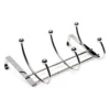 None Hat And Coat Over The Door Hanger - Chrome Plated - 3 Hooks