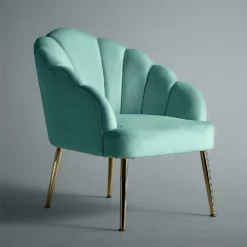 Sophia Scallop Occasional Chair - Duck Egg Blue -Famous Furniture Store 12834895 1504833175656834