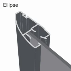 Ellipse Sliding Wardrobe Door 1 Panel Bronze Mirror With Aluminium Frame (W)762mm -Famous Furniture Store 12835012 4024988188434702