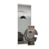 Duo Sliding Wardrobe Door Bronze Mirror / Silver Mirror With Aluminium Frame (W)610mm