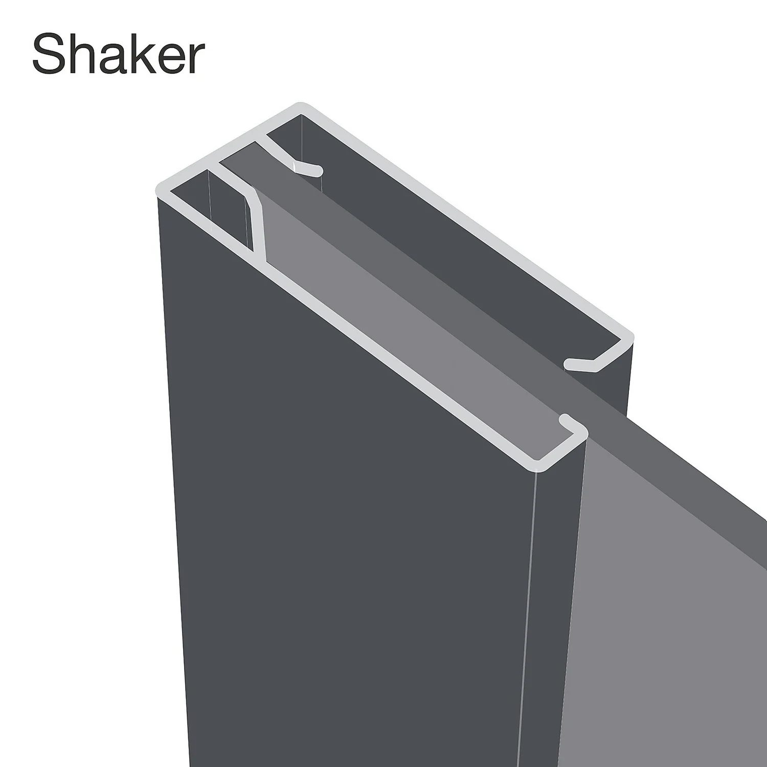 Shaker 2 Door Sliding Wardrobe Kit Mirror with Stone Grey Frame (W)1145 x (H)2260mm Shaker 2 Door Sliding Wardrobe Kit Mirror With Stone Grey Frame (W)1145 X (H)2260mm -Famous Furniture Store 12835317 3954987631926755