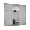 Shaker 3 Door Sliding Wardrobe Kit Cashmere Panel / Mirror (W)2136 X (H)2260mm