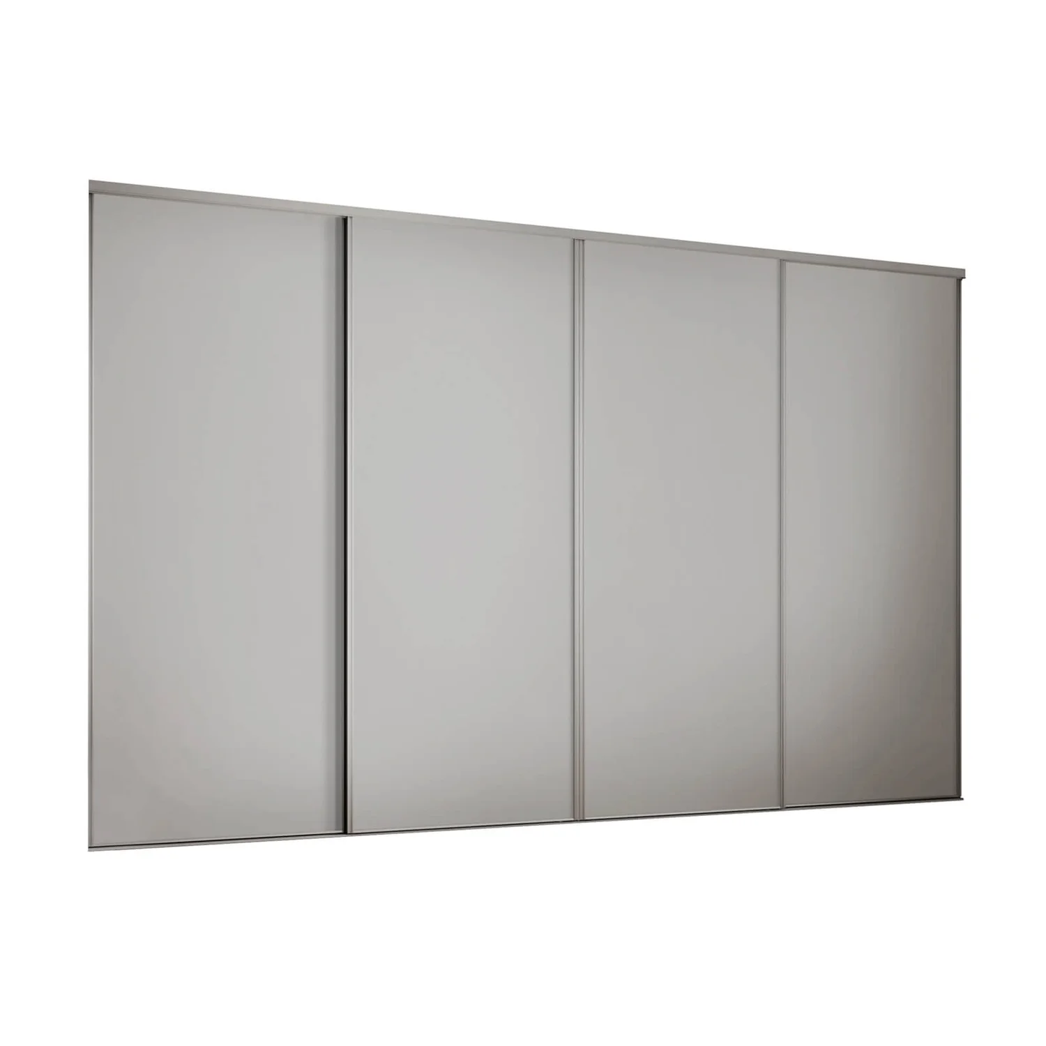 Classic 4 Door Sliding Wardrobe Kit Dove Grey Panel (W)2370 x (H)2260mm Classic 4 Door Sliding Wardrobe Kit Dove Grey Panel (W)2370 X (H)2260mm -Famous Furniture Store 12835648 1834831954960398