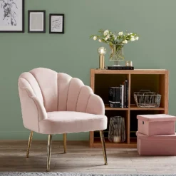 Sophia Scallop Occasional Chair - Blush -Famous Furniture Store 12836665 1264875399597729