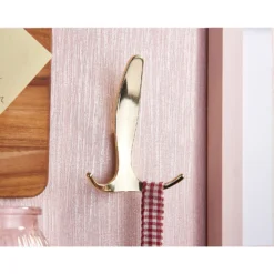 Tri Hook - Brushed Brass 2 Tri Hook - Brushed Brass -Famous Furniture Store 12838733 9614995165505539