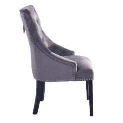 Annabelle Velvet Dining Chairs - Set Of 2 - Grey 4 Annabelle Velvet Dining Chairs - Set Of 2 - Grey -Famous Furniture Store 12838750 1234904215157610