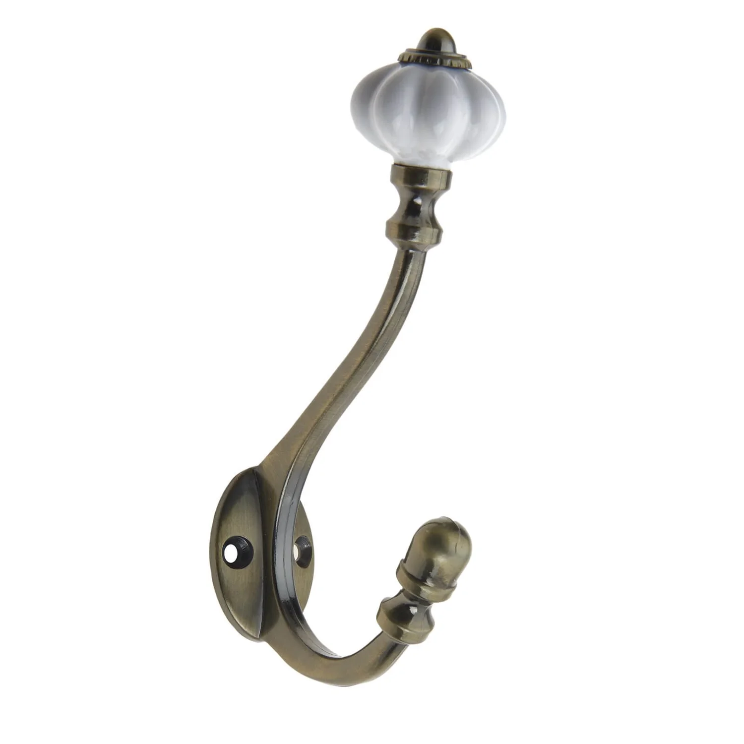 Ceramic Hook - Antique Brass Ceramic Hook - Antique Brass -Famous Furniture Store 12838854 1834831956759564