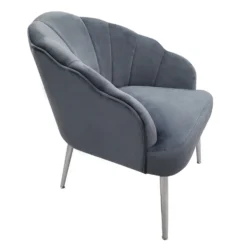 Sophia Scallop Occasional Chair - Grey 3 Sophia Scallop Occasional Chair - Grey -Famous Furniture Store 12838886 1634940538203316