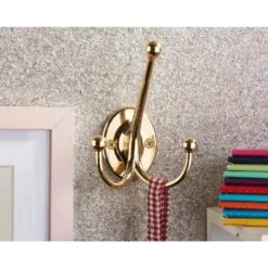 Oval Tri Hook - Polished Brass -Famous Furniture Store 12839028 1544995165993978