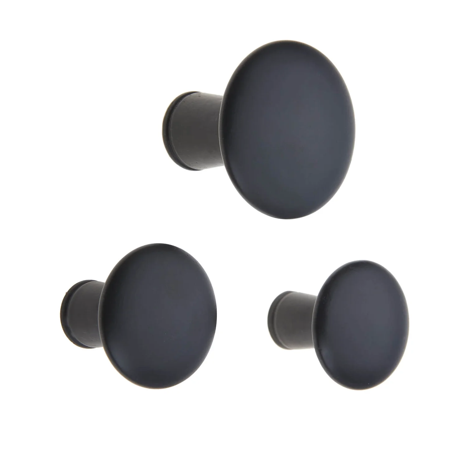 Wood Dots Hook Set - Black Wood Dots Hook Set - Black -Famous Furniture Store 12839176 1804831918924512
