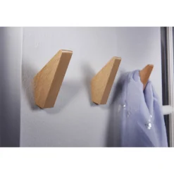 Wooden Hook Set - Beech Effect 2 Wooden Hook Set - Beech Effect -Famous Furniture Store 12839185 3014833203073915