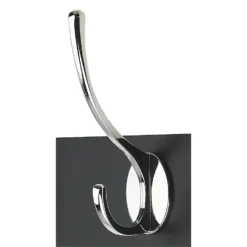 6 Victorian Chrome Hooks On Black Bloc Board -Famous Furniture Store 12839305 2934964414512515