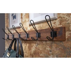 6 Black Wire Hook On Antique Board -Famous Furniture Store 12839326 2034845859911795