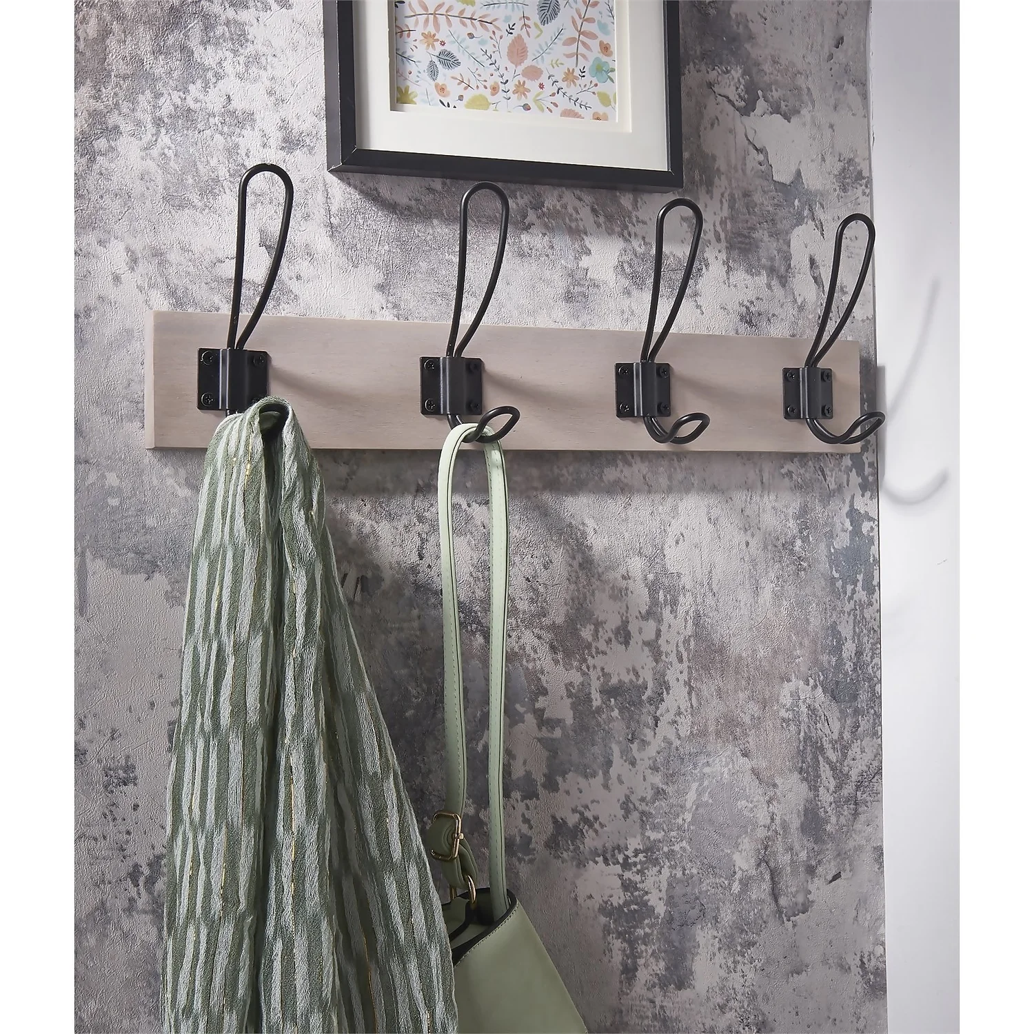 4 Black Wire Hook on Light Grey Ash Board 4 Black Wire Hook On Light Grey Ash Board -Famous Furniture Store 12839430 1034845860751546