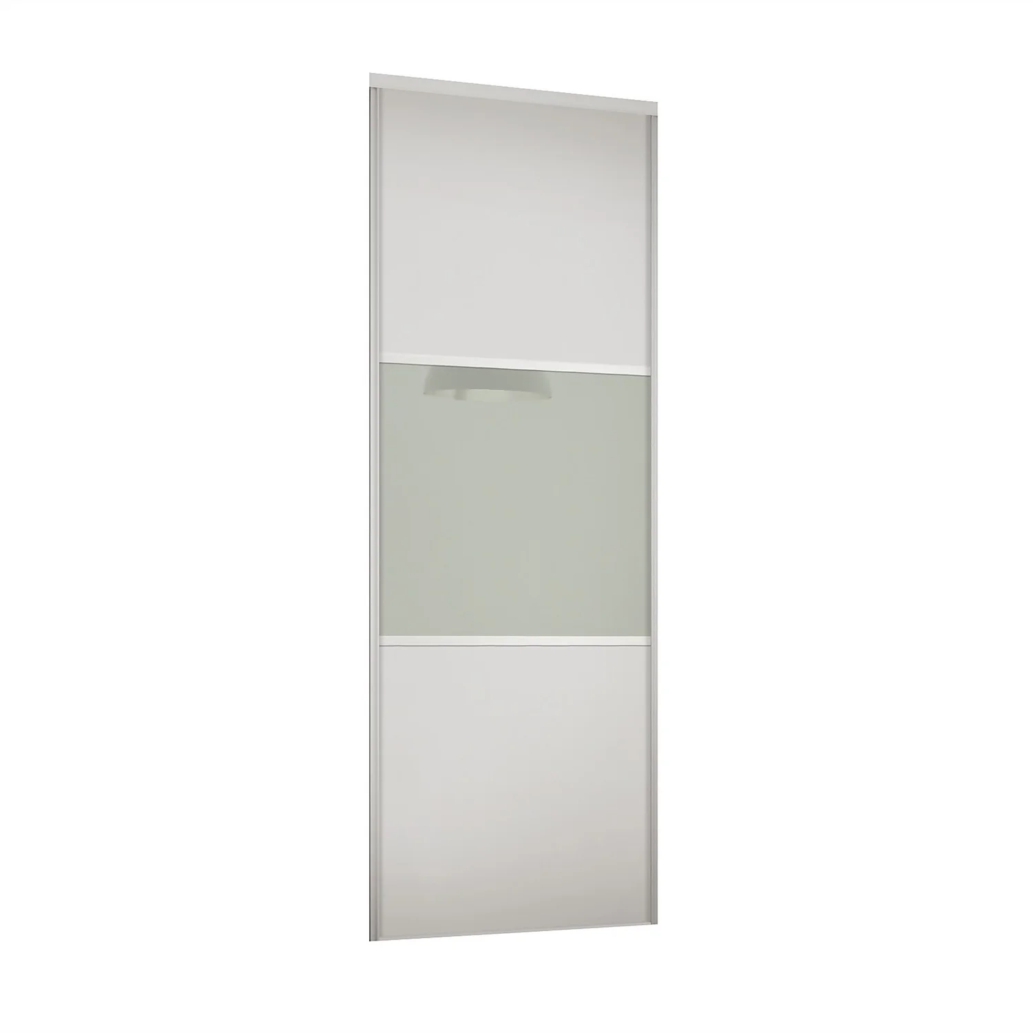 Linear Sliding Wardrobe Door 3 Panel White / Arctic White Glass with White Frame (W)914mm Linear Sliding Wardrobe Door 3 Panel White / Arctic White Glass With White Frame (W)914mm -Famous Furniture Store 12841568 2054843911700806
