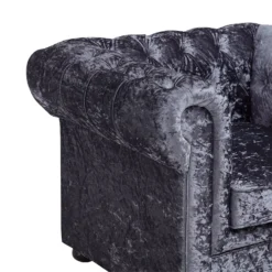 Chesterfield Crushed Velvet Armchair - Petrol Blue 5 Chesterfield Crushed Velvet Armchair - Petrol Blue -Famous Furniture Store 12882324 4874843612998858