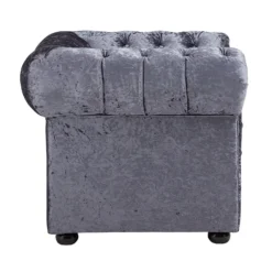Chesterfield Crushed Velvet Armchair - Petrol Blue 3 Chesterfield Crushed Velvet Armchair - Petrol Blue -Famous Furniture Store 12882324 7234843612935642