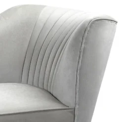 Lara Luxury Velvet Chaise Longue - Silver -Famous Furniture Store 12882862 1664949010192423