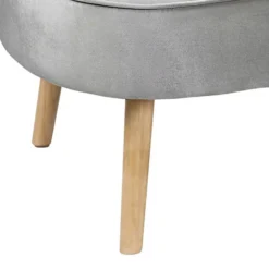 Lara Luxury Velvet Chaise Longue - Silver -Famous Furniture Store 12882862 3974893575459013