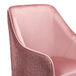 Pia Pleat Swivel Chair - Rose 4 Pia Pleat Swivel Chair - Rose -Famous Furniture Store 12882869 2114887373381713
