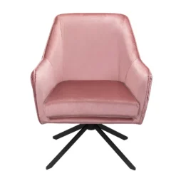 Pia Pleat Swivel Chair - Rose 2 Pia Pleat Swivel Chair - Rose -Famous Furniture Store 12882869 9754887373328589