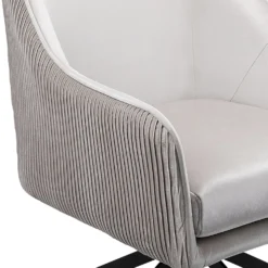 Pia Pleat Swivel Chair - Silver 4 Pia Pleat Swivel Chair - Silver -Famous Furniture Store 12882871 1104887373158504