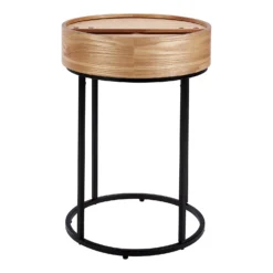House Beautiful Halo Wood Side Table -Famous Furniture Store 12886093 1984862228046201