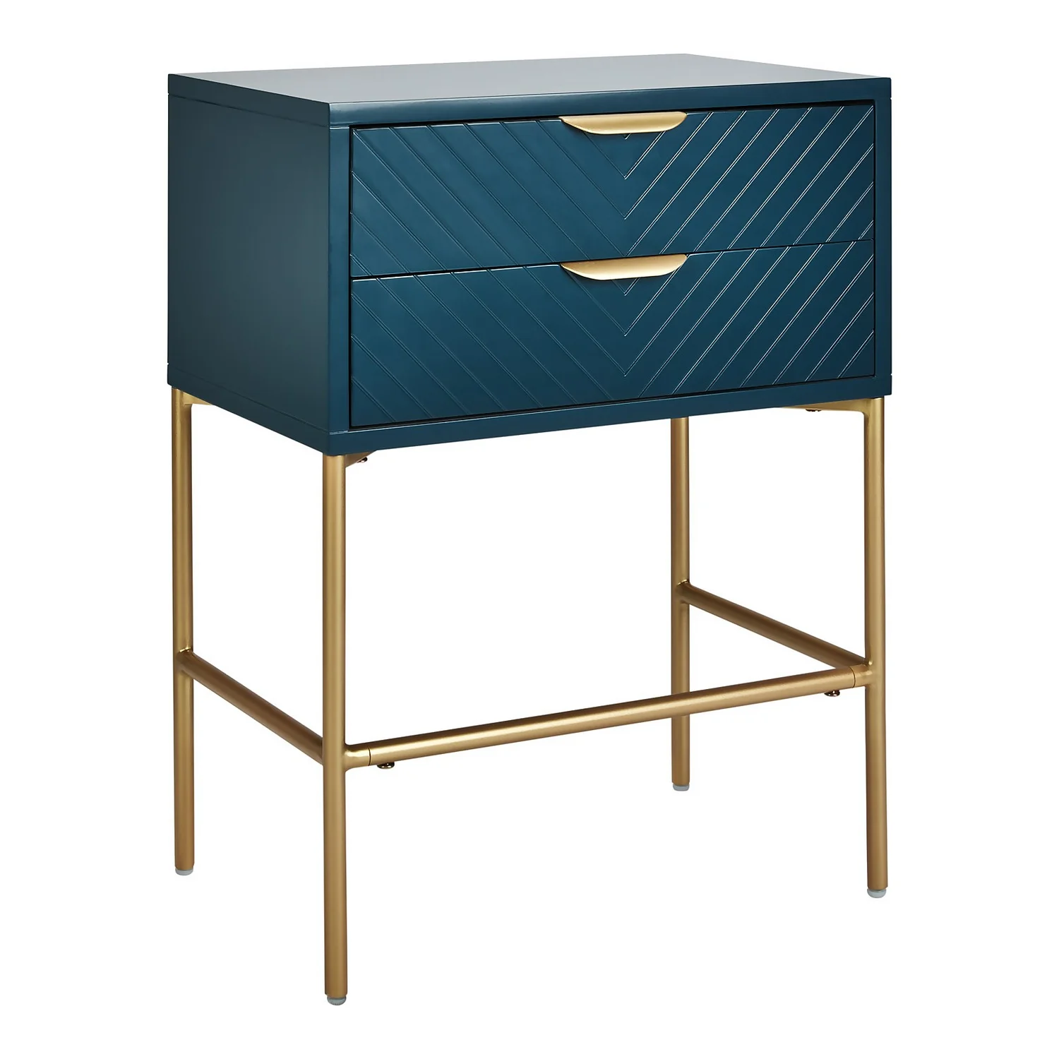 House Beautiful Trixie 2 Drawer Bedside Table - Blue House Beautiful Trixie 2 Drawer Bedside Table - Blue -Famous Furniture Store 12886098 1544862227838244