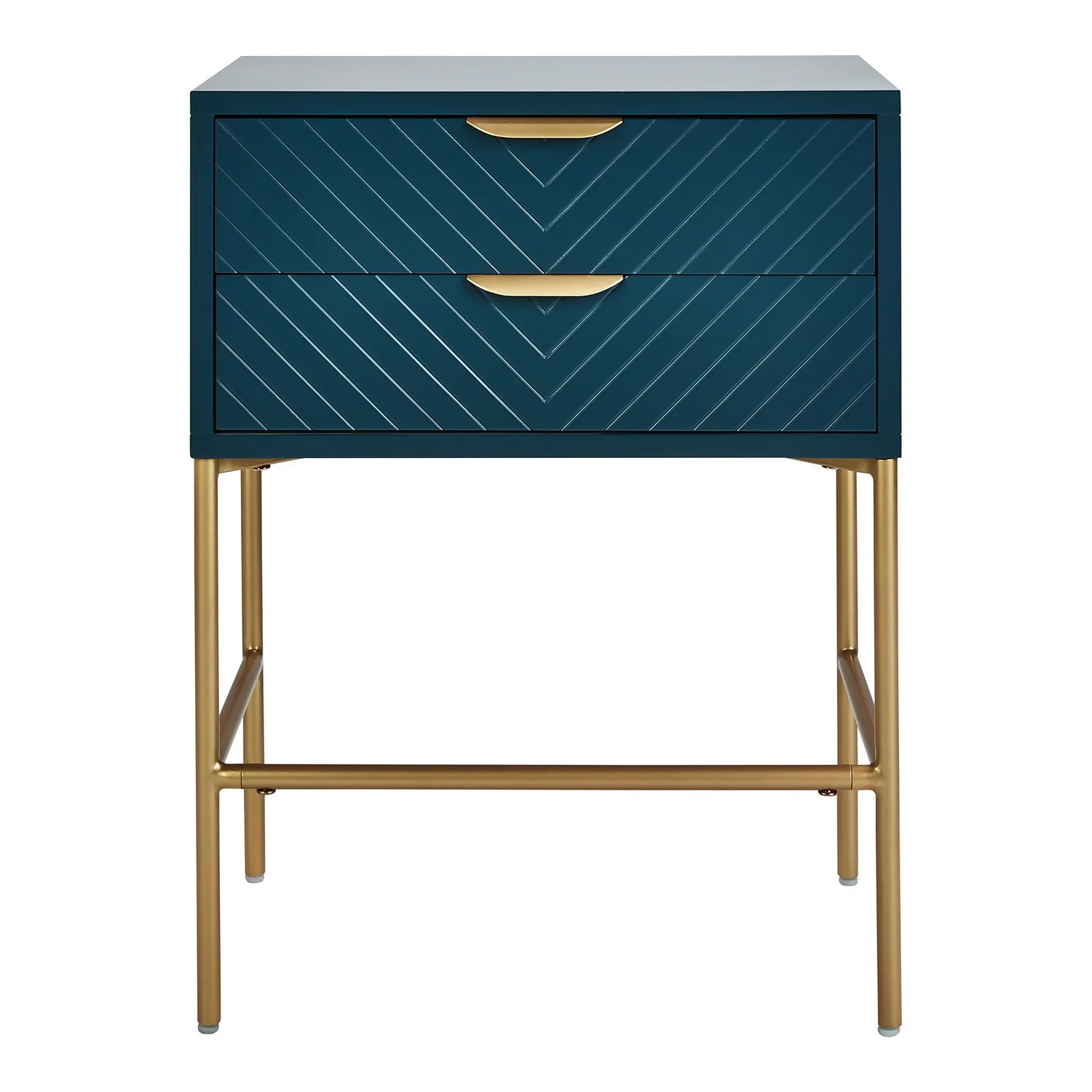 House Beautiful Trixie 2 Drawer Bedside Table - Blue House Beautiful Trixie 2 Drawer Bedside Table - Blue -Famous Furniture Store 12886098 1824862228080914