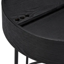 House Beautiful Halo Black Ash Side Table -Famous Furniture Store 12886103 1424862228108274