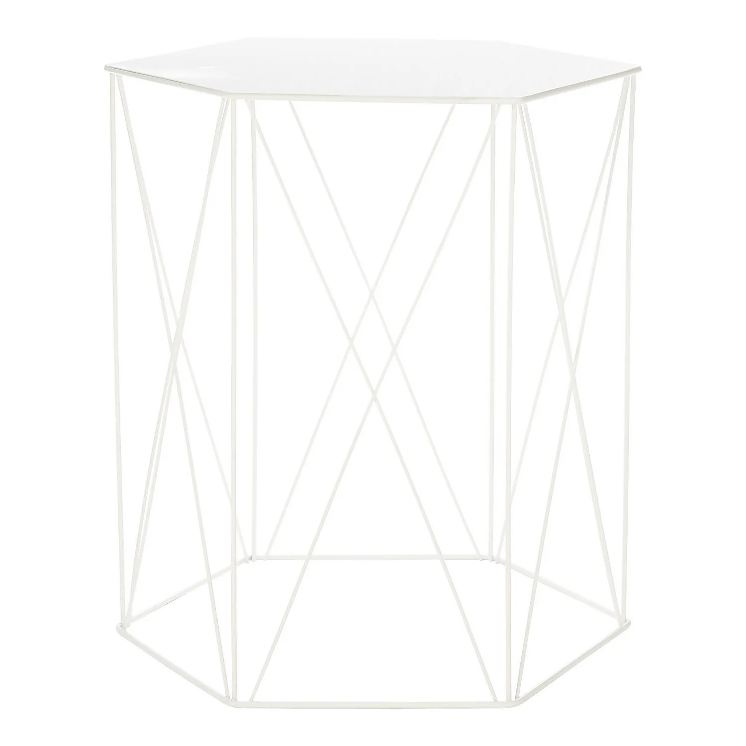 Hex Side Table Set Of 2 White Hex Side Table Set Of 2 White -Famous Furniture Store 12888151 2074947208480038