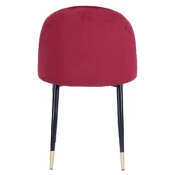 Illona Velvet Dining Chairs - Set Of 2 - Berry -Famous Furniture Store 12906334 1534862758316802