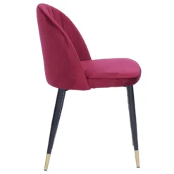 Illona Velvet Dining Chairs - Set Of 2 - Berry -Famous Furniture Store 12906334 1854862758293417