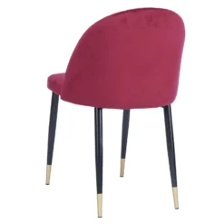 Illona Velvet Dining Chairs - Set Of 2 - Berry -Famous Furniture Store 12906334 4194862758342428