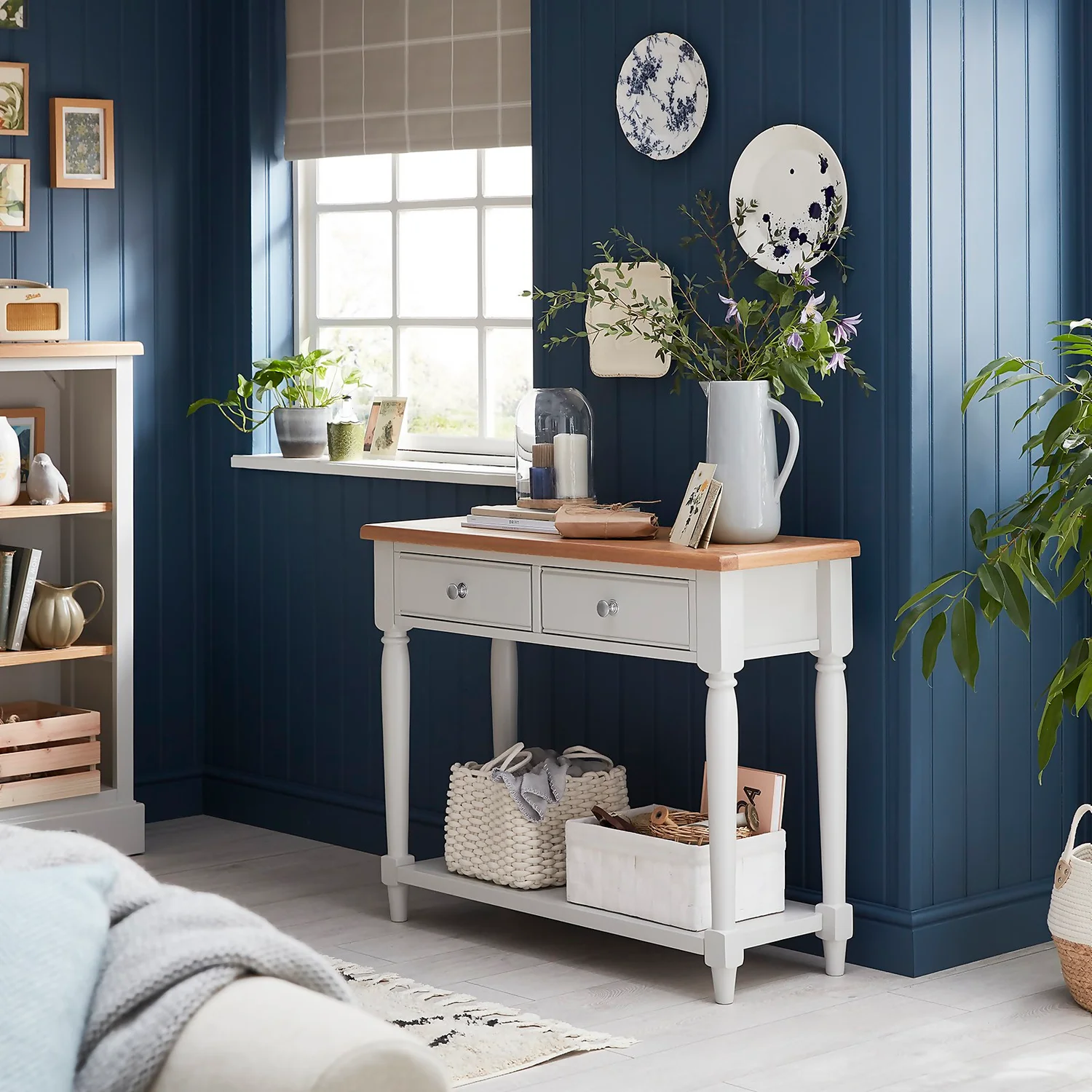 Westcott Oak Painted Console Table Westcott Oak Painted Console Table -Famous Furniture Store 12914125 9894931159972001