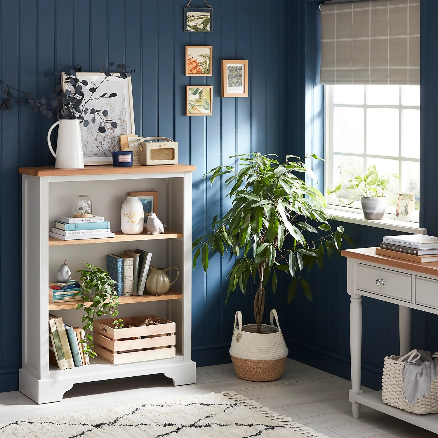 Westcott Oak Painted Low Open Bookcase Westcott Oak Painted Low Open Bookcase -Famous Furniture Store 12914130 1634938893521809