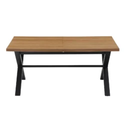 Albury Oak 6-8 Seat Extending Dining Table -Famous Furniture Store 12916836 9884891994750991