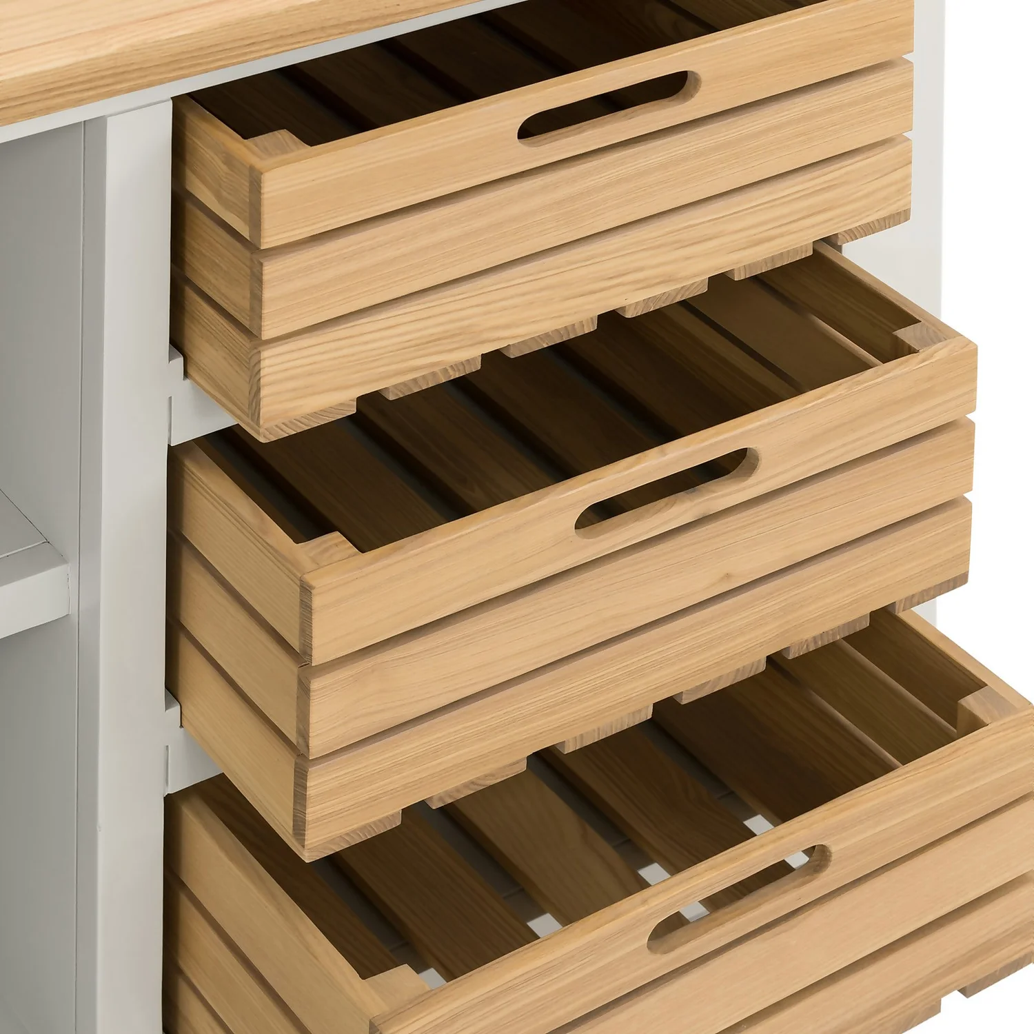 Ashstead Small Sideboard - Oak & Ivory Ashstead Small Sideboard - Oak & Ivory -Famous Furniture Store 12917103 1734897162955025