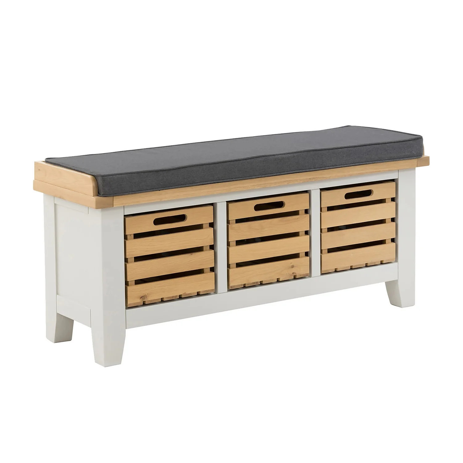 Ashstead Storage Bench - Oak & Ivory Ashstead Storage Bench - Oak & Ivory -Famous Furniture Store 12917106 1044897162591983