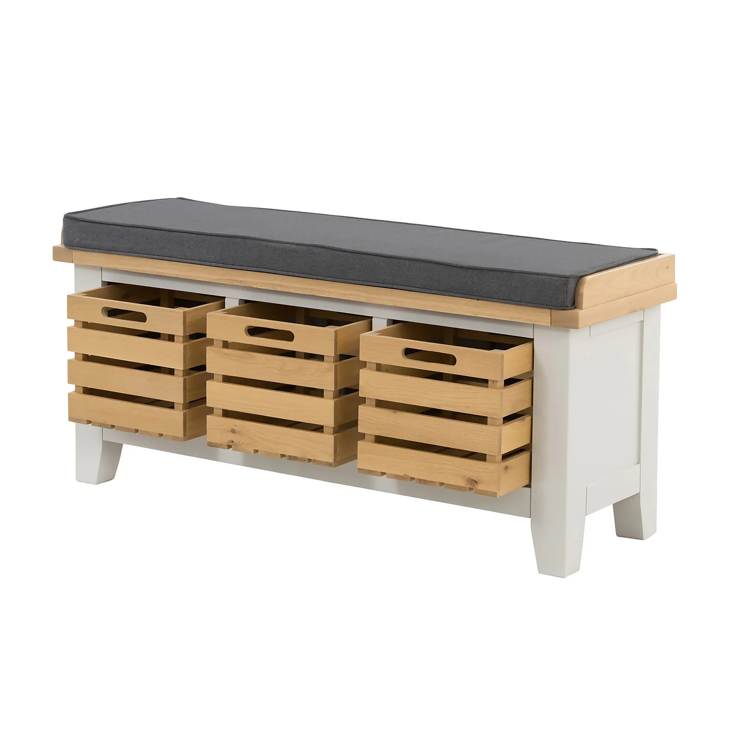 Ashstead Storage Bench - Oak & Ivory Ashstead Storage Bench - Oak & Ivory -Famous Furniture Store 12917106 1164897162726602