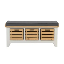 Ashstead Storage Bench - Oak & Ivory 3 Ashstead Storage Bench - Oak & Ivory -Famous Furniture Store 12917106 2094897162773960
