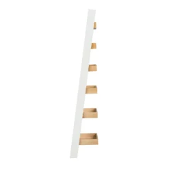 Ashstead Ladder Shelf - Oak & Ivory 3 Ashstead Ladder Shelf - Oak & Ivory -Famous Furniture Store 12917109 8734897161945000